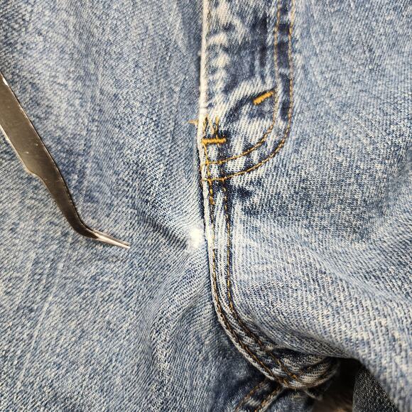 Vintage Arizona Jeans Mens 36X36 Blue Relaxed Fit Distressed Straight Leg Casual - Picture 3 of 15